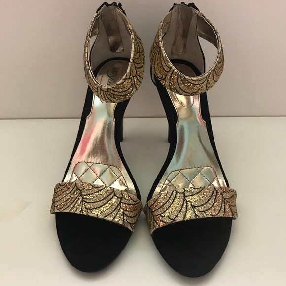 Alfani Anika Black/Gold Heels - Picture 1 of 8